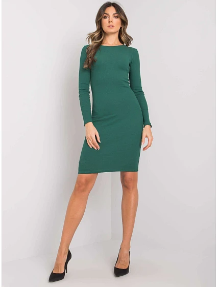 Dámske šaty RV SK 5131.18P tmavo zelené - FPrice