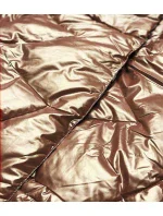 Zlatá dámská bunda s model 15837914 - Ann Gissy Zlatá dámská bunda s model 15837914 - Ann Gissy