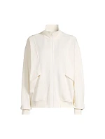 Bluza CASALL Comfy Full Zip Sweater biały