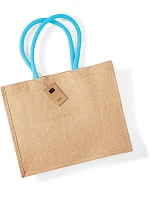 Westford Mill W 407 Jutová nákupná taška „Classic“ 50.0407 natural/surf blue