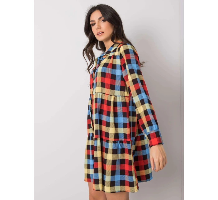 Sukienka DHJ SK model 19373340 czarno czerwony - FPrice