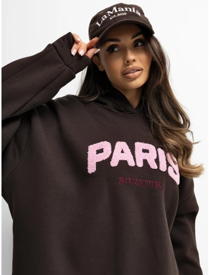 Bluza RV BL model 21777643 ciemny brązowy - FPrice Bluza RV BL model 21777643 ciemny brązowy - FPrice