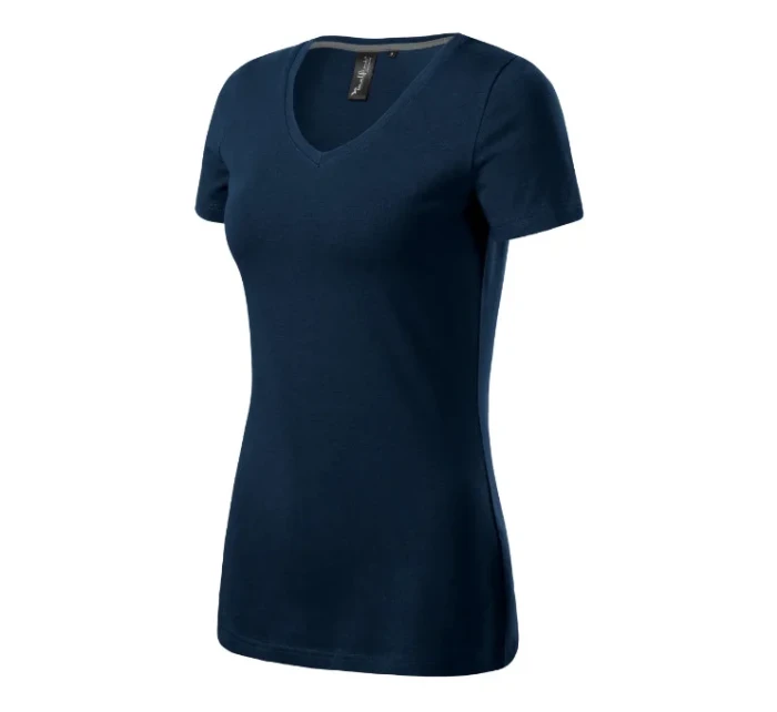 Dámske tričko s výstrihom do V Action tmavomodré