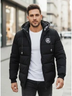 Pánská prošívaná zimní bunda s kapucí černá Dstreet model 21991528 - FashionStreet Pánská prošívaná zimní bunda s kapucí černá Dstreet model 21991528 - FashionStreet