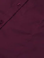 Klasická dámská košile ve vínové bordó barvě model 18302320 - J.STYLE Klasická dámská košile ve vínové bordó barvě model 18302320 - J.STYLE