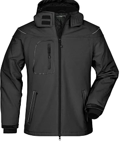 JN 1000 Pánská 3vrstvá zimní softshellová bunda model 22494738 black - Daiber