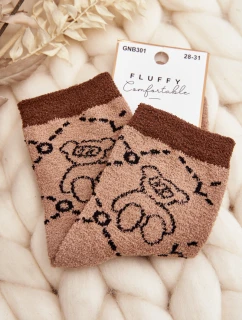 teplé ponožky s hnědé model 21643887 - Aura.via