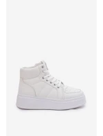 Vysoké dámské tenisky na platformě bílé model 21693379 - EVENTO Vysoké dámské tenisky na platformě bílé model 21693379 - EVENTO
