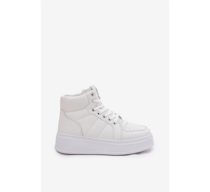 Vysoké dámské tenisky na platformě bílé model 21693379 - EVENTO Vysoké dámské tenisky na platformě bílé model 21693379 - EVENTO