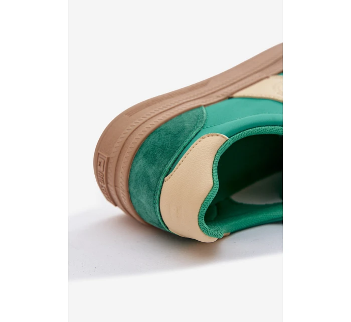 Dámské semišové tenisky Big Star TT274163 Zelené