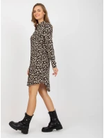 Šaty TO SK 1103 19.01X čierna a béžová