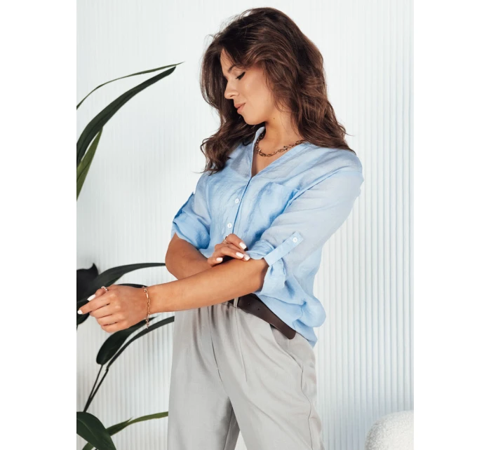 Dámske modré tričko LUNA FashionStreet RY2326 Dámske modré tričko LUNA FashionStreet RY2326