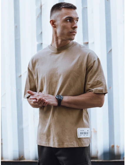 Pánské velbloudí tričko Dstreet model 21975513 - FashionStreet