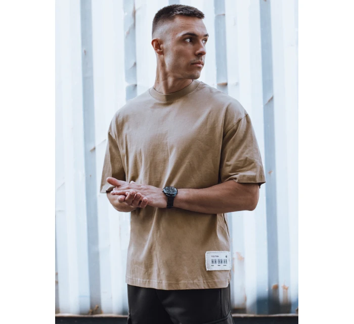 Pánské velbloudí tričko Dstreet model 21975513 - FashionStreet