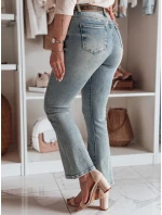 Dámské džínové kalhoty s páskem modré Dstreet model 21985498 - FashionStreet