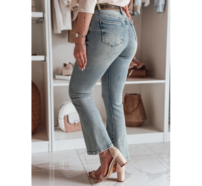 Dámské džínové kalhoty s páskem modré Dstreet model 21985498 - FashionStreet