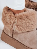 Dámské sněhule s kožešinou béžové Dstreet model 21992118 - FashionStreet