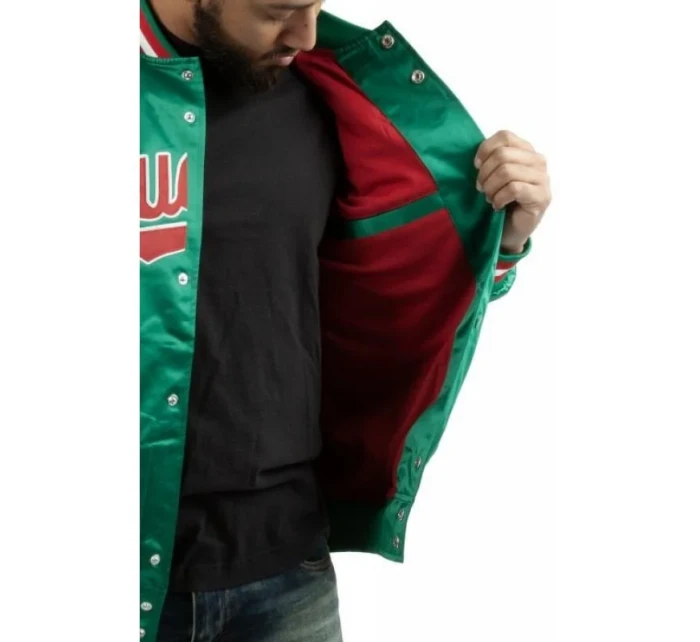 Mitchell & Ness NBA Milwaukee Bucks Ľahká bunda M STJKMG18013-MBUDKGN pánska