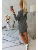 Šaty s kapucí grafitové Šaty s kapucí grafitové