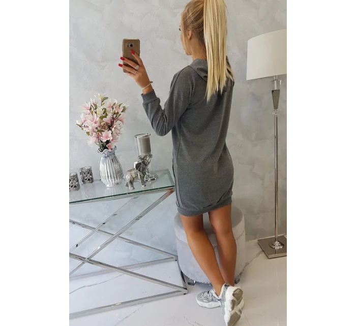 Šaty s kapucí grafitové Šaty s kapucí grafitové