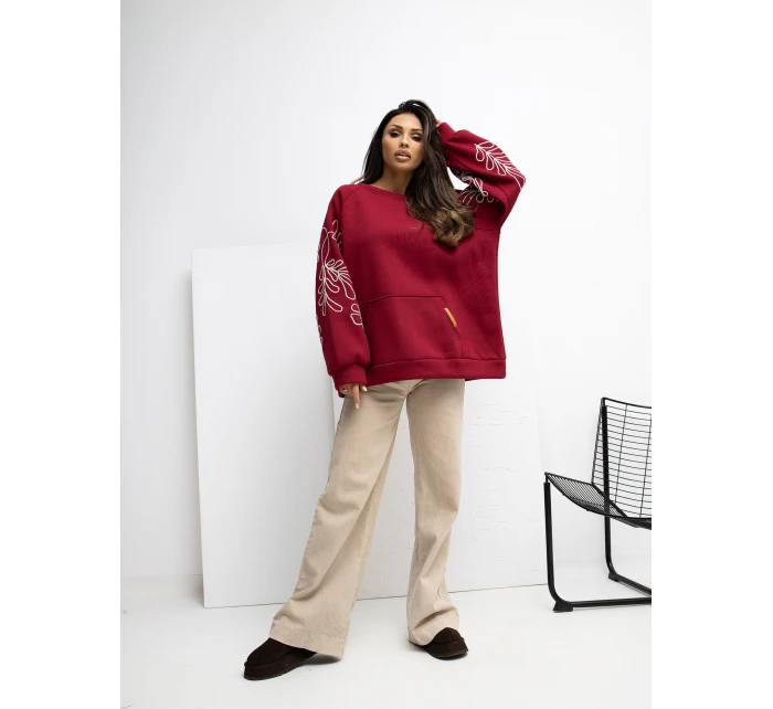 Mikina RV BL A1042.25 bordová