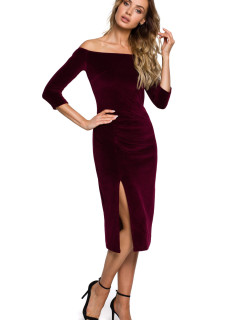 Made Of Emotion Dress M559 Maroon