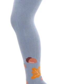 KIDDY - Vzorované pančuchy 2-6 ročné dievčatá MODRÁ 104-110