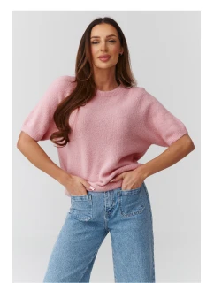 Sveter s krátkym rukávom model 224079 Makadamia