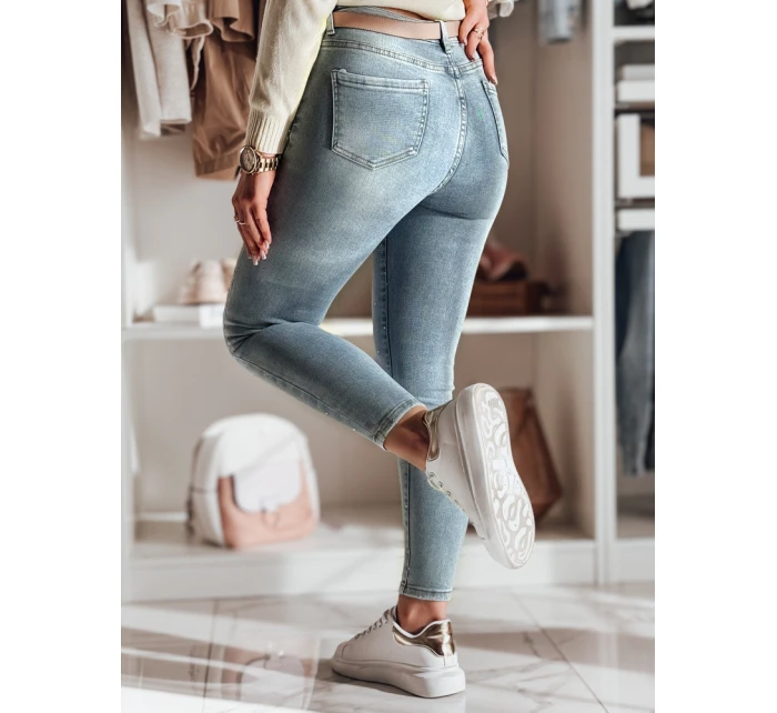 Dámské džínové úzké kalhoty se zdobením modré Dstreet model 21984806 - FashionStreet Dámské džínové úzké kalhoty se zdobením modré Dstreet model 21984806 - FashionStreet
