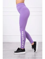 Kalhoty legíny Brooklyn tmavě fialové Kalhoty legíny Brooklyn tmavě fialové