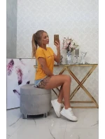 Blúzka Nakupovanie je moja kardio oranžová neónová