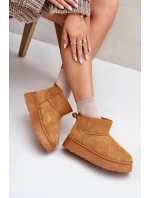 Nízké dámské sněhule na platformě s podšívkou Camel model 21673113 - EVENTO