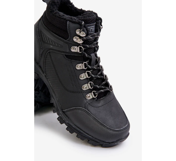 Ocieplane Buty Trekkingowe Męskie Czarne Loreinae