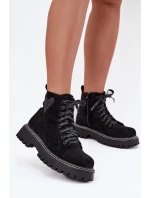 Dámské kotníkové boty s srdcem černé model 21708123 - Boto Dámské kotníkové boty s srdcem černé model 21708123 - Boto