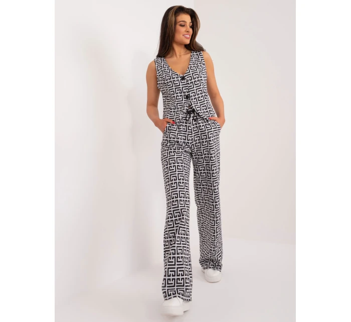 Nohavice LK SP 509563.20X sivá čierna