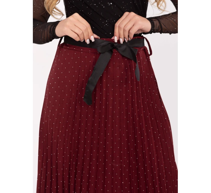 Spódnica MI SD model 21480434 bordowy - FPrice