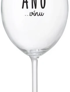 I SAID YES...TO WINE - číry pohár na víno 350 ml