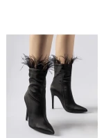 Dámské kotníkové boty na podpatku Černá Super model 21486083 - Inello