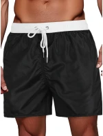 FashionStreet pánske čierno-biele šortky SX2513 FashionStreet pánske čierno-biele šortky SX2513