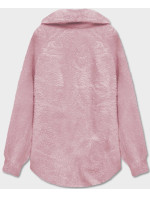 Krátký přehoz přes oblečení typu alpaka v bledě růžové barvě (CJ65)