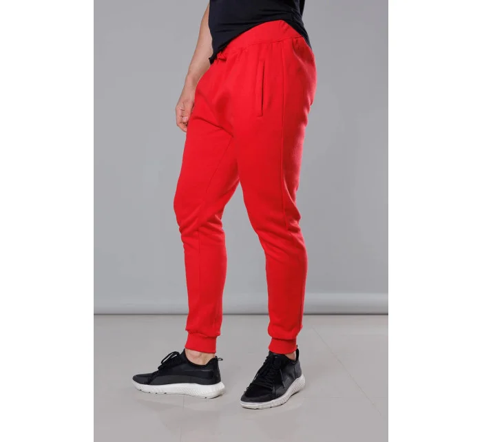 Červené pánske teplákové nohavice (68XW01-18)