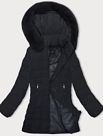 Dámska prešívaná zimná bunda J Style navy blue (16M9119-215)