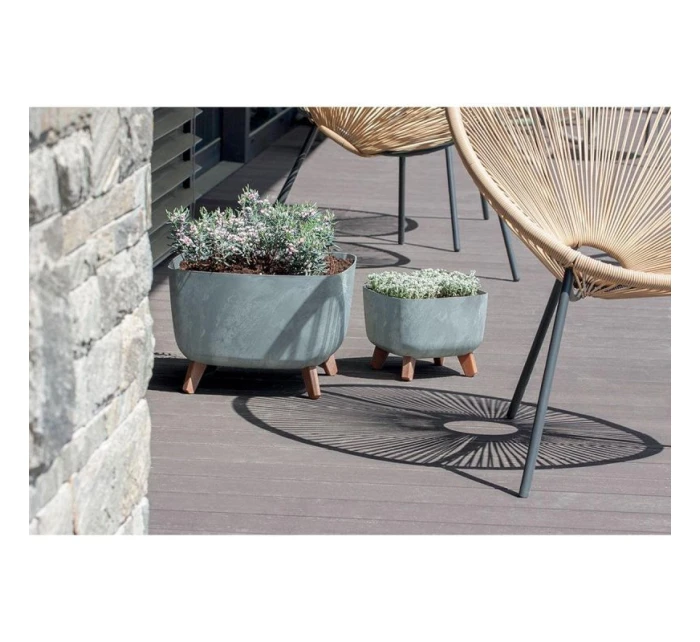 GRACIA SQUARE BETON EFFECT POND 29x29CM detské