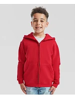 Fruit of the Loom Classic Kids Sweat Jacket Detská mikina s kapucňou 16.2045 červená Fruit of the Loom Classic Kids Sweat Jacket Detská mikina s kapucňou 16.2045 červená