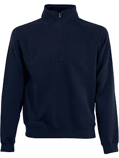 Classic Sweat Mikina s 1/4 zipem deep navy model 22410222 - Fruit of the Loom