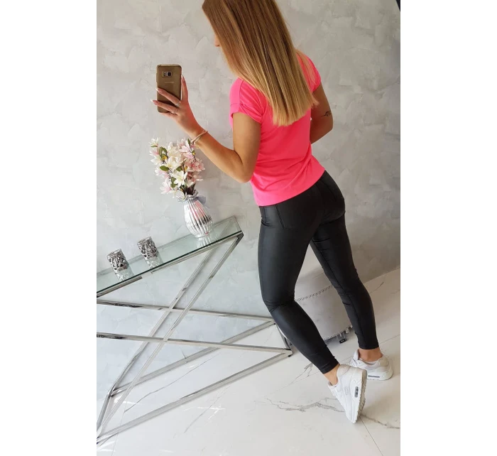 Limitovaná edícia blúzky ružová neón+čierna Limitovaná edícia blúzky ružová neón+čierna