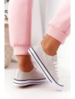 Damskie Klasyczne Trampki Szare Omerta