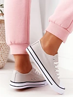 Damskie Klasyczne Trampki Szare Omerta