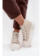 Dámské tenisky Na platformě model 21714392 ISLA WOMEN MID Béžové - Lee
