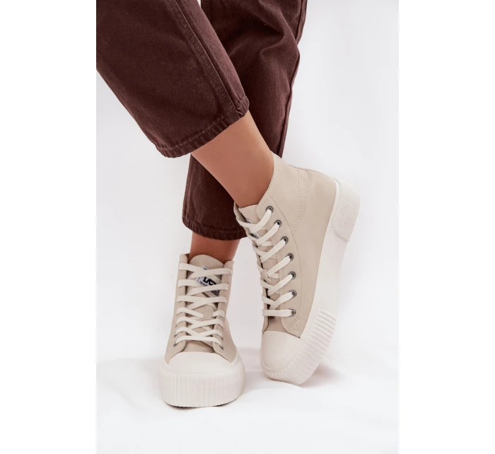 Dámské tenisky Na platformě model 21714392 ISLA WOMEN MID Béžové - Lee